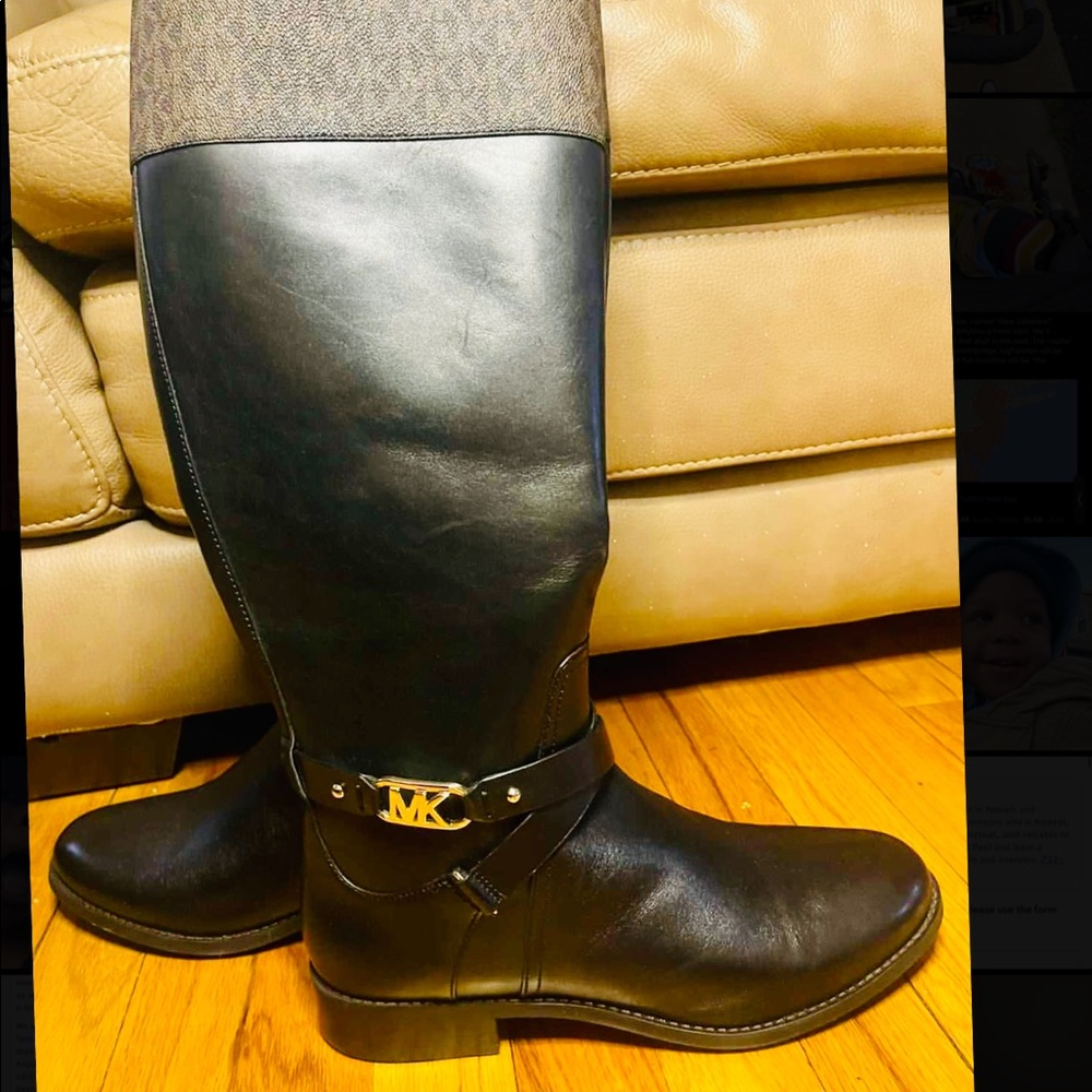 MK knee high boots